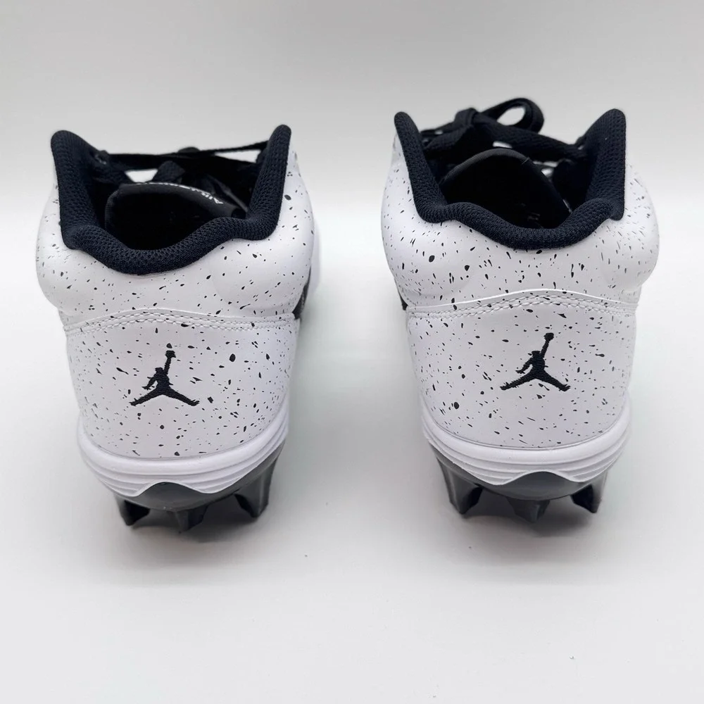 Size 9M - Air Jordan Stadium 90 TD Football Cleat White Black, Molded Cleats